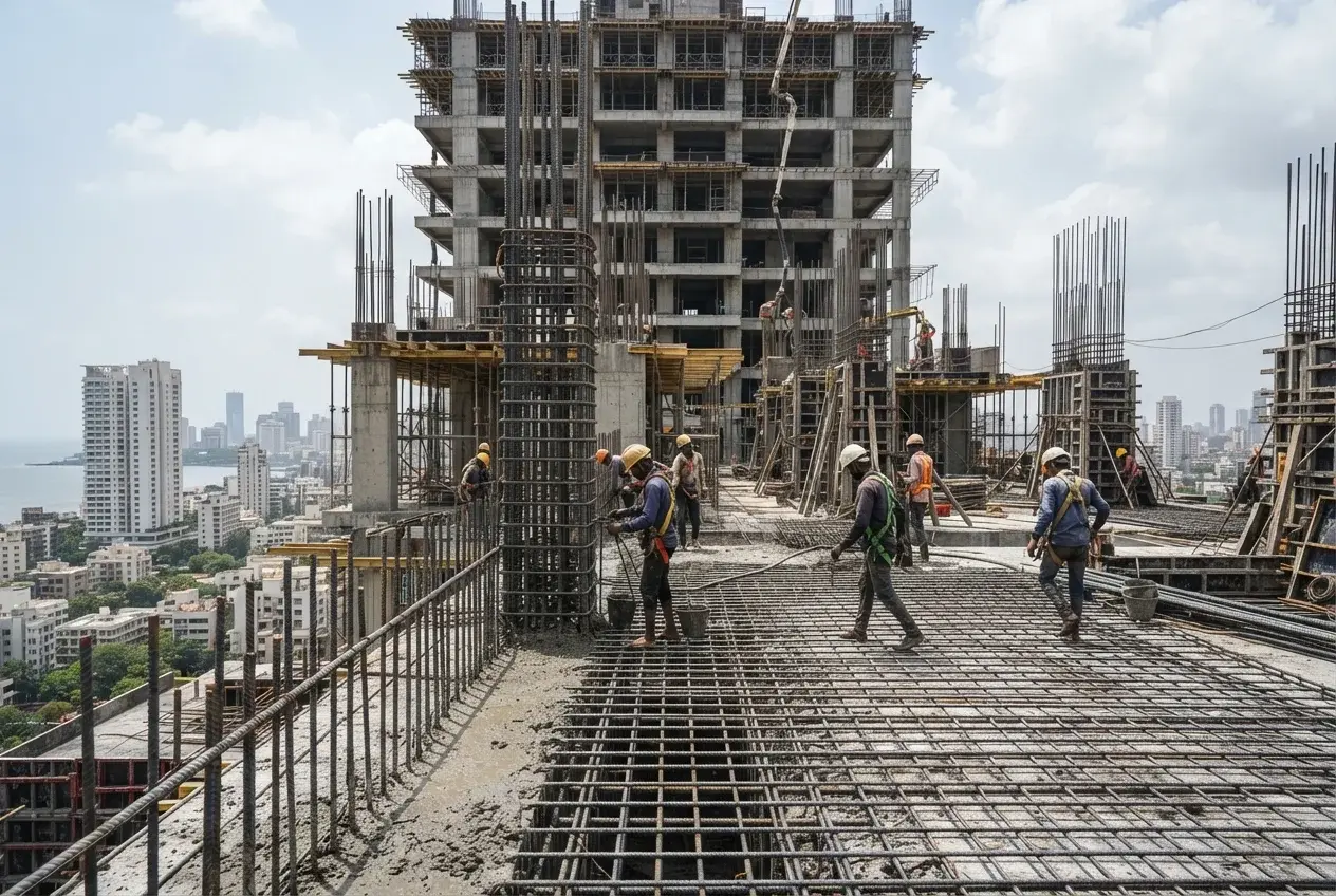 High-Rise Building Construction Structure