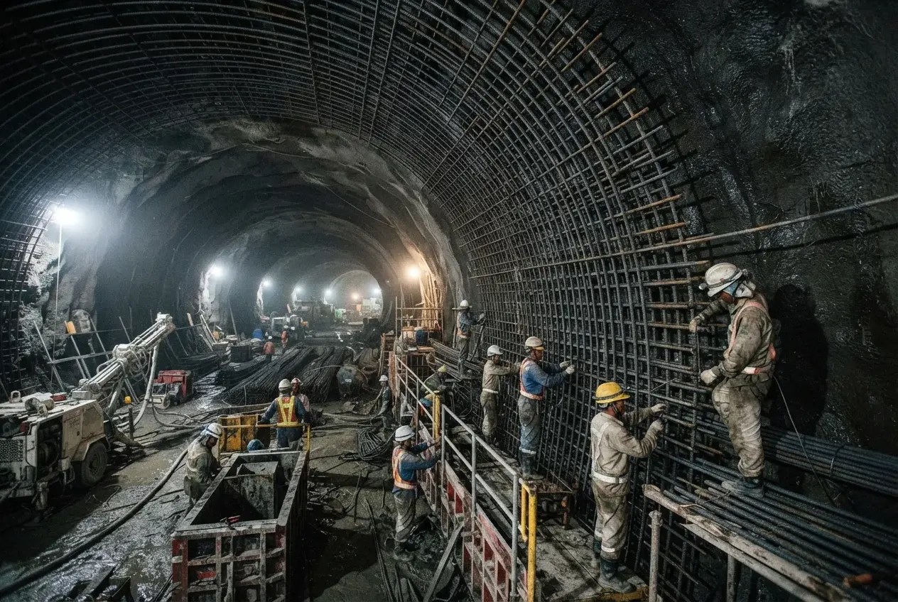 Underground Tunnel Mesh Construction